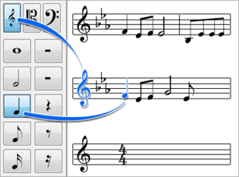 crescendo free music notation