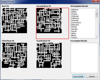 Crossword Construction Kit screenshot 2