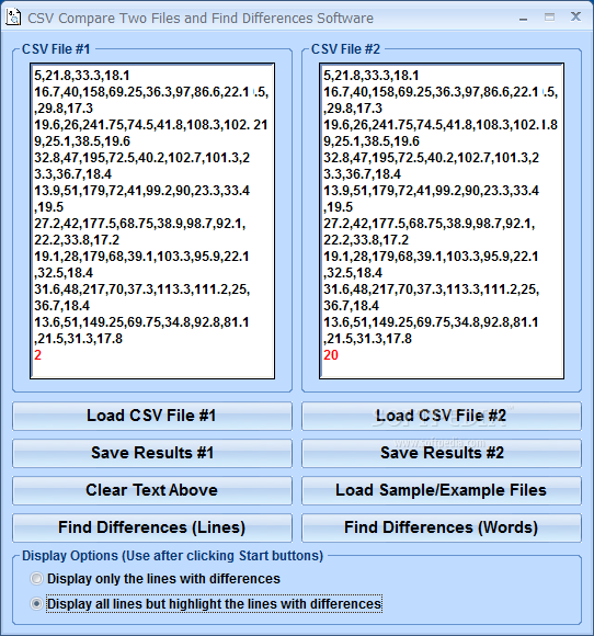 Compare Two Files And Find Differences