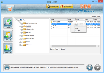 DDR - NTFS Recovery screenshot 3