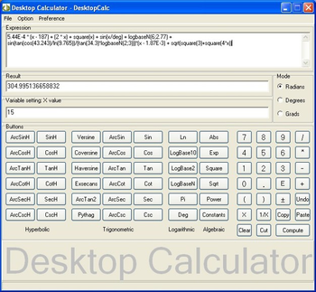 Desktop Calculator - DesktopCalc screenshot 2
