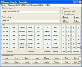 Desktop Calculator - DesktopCalc screenshot 3