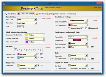 Desktop Clock screenshot 3