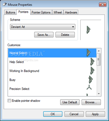 deviantART Cursors screenshot