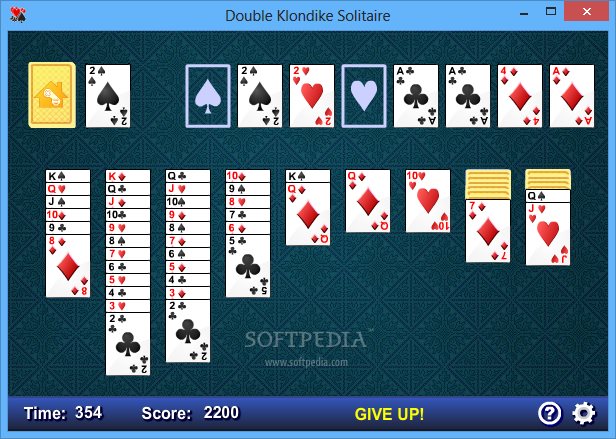 free online double klondike solitaire games