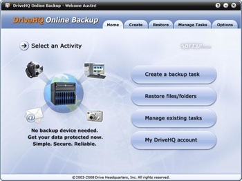 DriveHQ Online Backup Enterprise Edition screenshot 2
