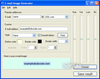 E-Mail Image Generator screenshot 2