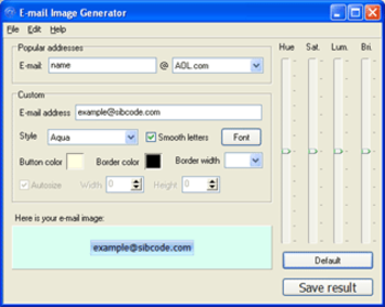 E-Mail Image Generator screenshot 3