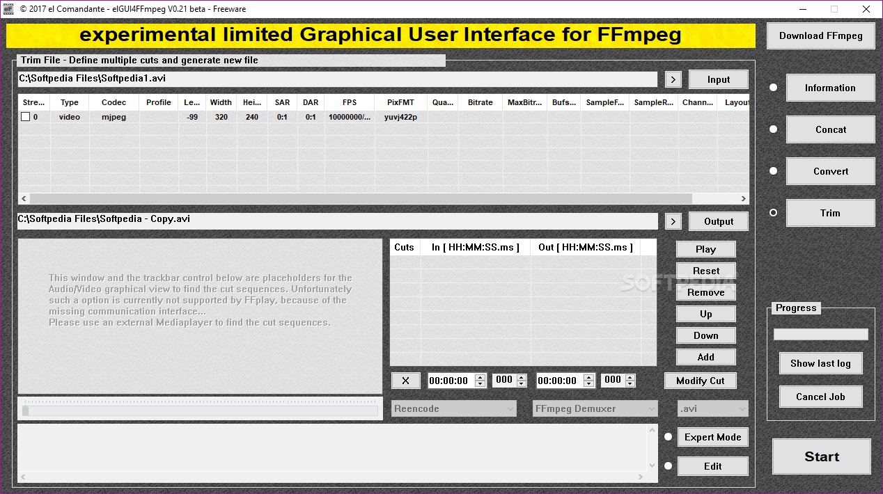 free clever FFmpeg-GUI 3.1.2
