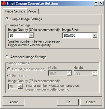Email Image Converter screenshot