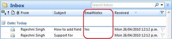 EmailNotes for Outlook  screenshot