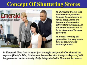 Emerald Shuttering Stores Software screenshot 3