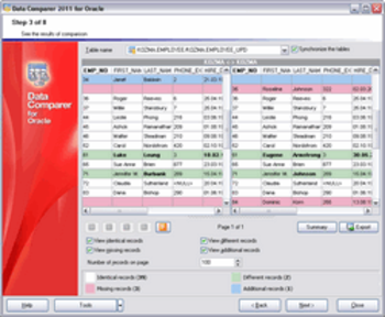EMS Data Comparer for Oracle screenshot 2