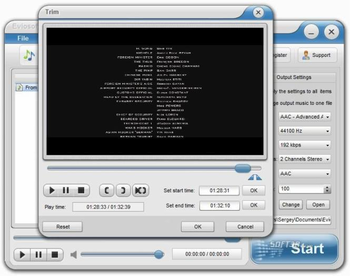 Eviosoft Video to Audio Converter screenshot 2