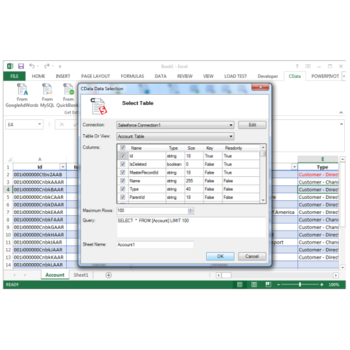 Excel Add-In for Exchange screenshot