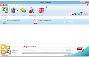 Excel XlsX to PDF screenshot