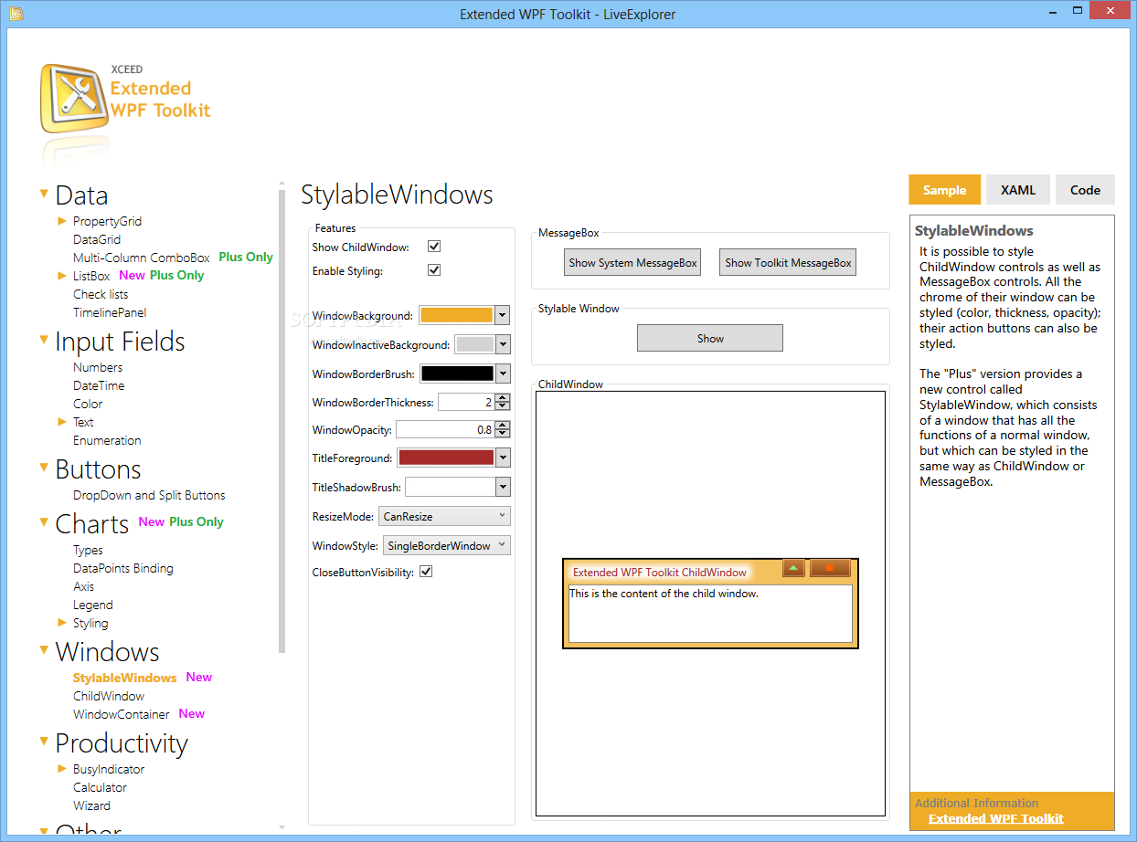 Wpf toolkit example