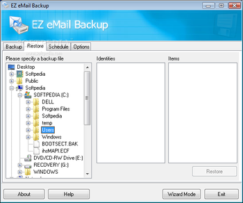 EZ eMail Backup screenshot 2