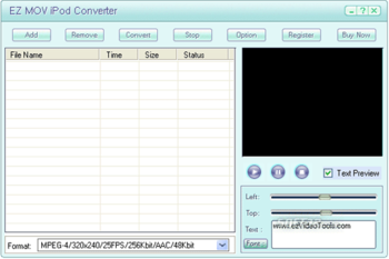 EZ MOV iPod Converter screenshot 2