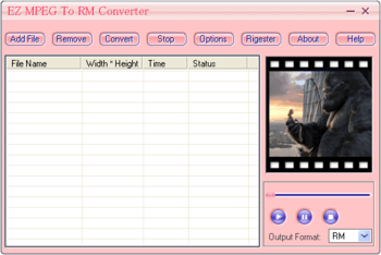 EZ MPEG To RM Converter screenshot