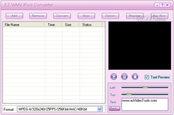 EZ WMV iPod Converter screenshot 2
