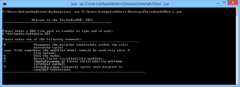 FiniteSatUSE screenshot