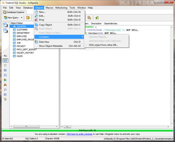 Firebird SQL Studio (formerly Interbase/Firebird Development Studio) screenshot 5