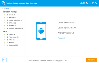 download FoneDog Toolkit Android 2.1.8 / iOS 2.1.80 free