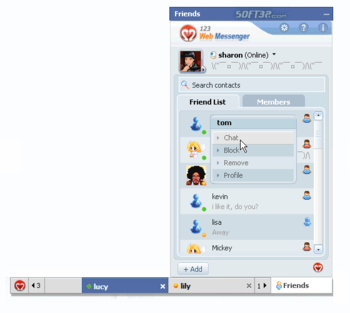 Free DotNetNuke IM of 123 Web Messenger screenshot 3