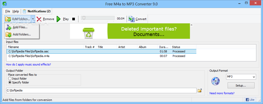 mp3 to m4a converter free