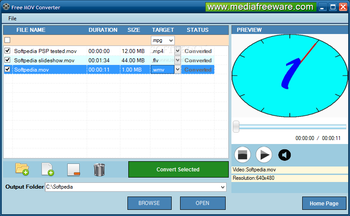 Free MOV Converter screenshot
