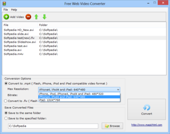 Free Web Video Converter screenshot 2