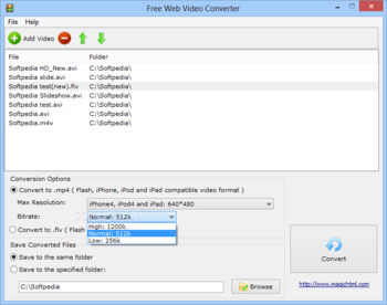 Free Web Video Converter screenshot 3
