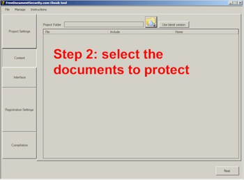 FreeDocumentSecurity Ebook Tool screenshot 3