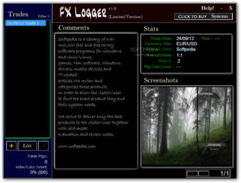 FX Logger screenshot