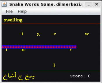 German Arabic Snake Game screenshot