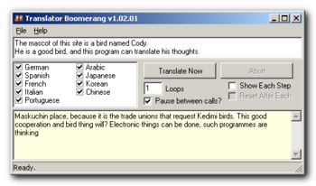Google Translator Boomerang screenshot 2