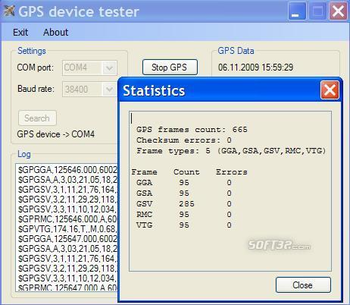 GPSdevTest screenshot 2