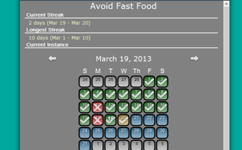 Healthy Habit Tracker for Pokki screenshot