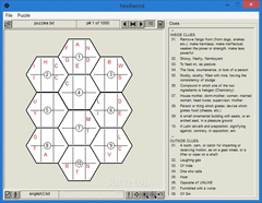 hexXword screenshot