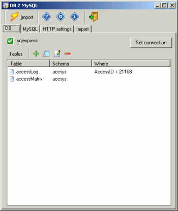 idb2MySQL screenshot