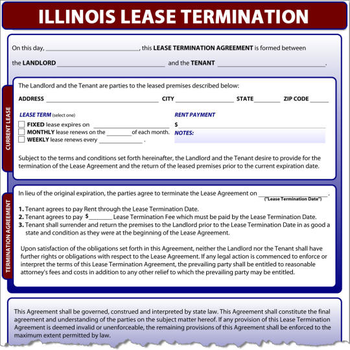 Illinois Lease Termination screenshot