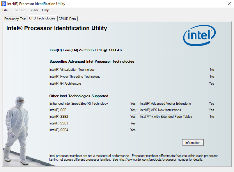 where is intel processor identification utility