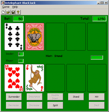 Intelephant BlackJack screenshot