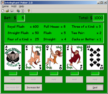 Intelephant Poker screenshot