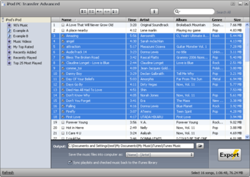 iPod PC Transfer screenshot