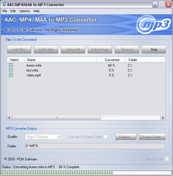 mp3 to m4a converter freeware