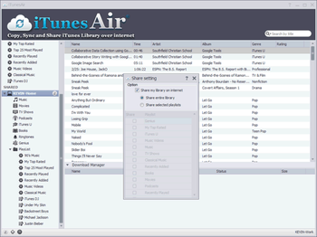 iTunesAir screenshot 2