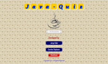 JavaQuiz screenshot