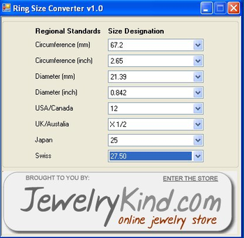 Jewelry Rings Size Converter screenshot